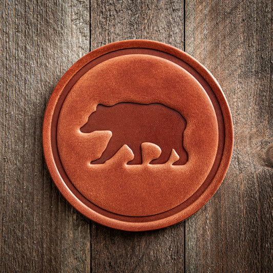 Bear Leather Coaster