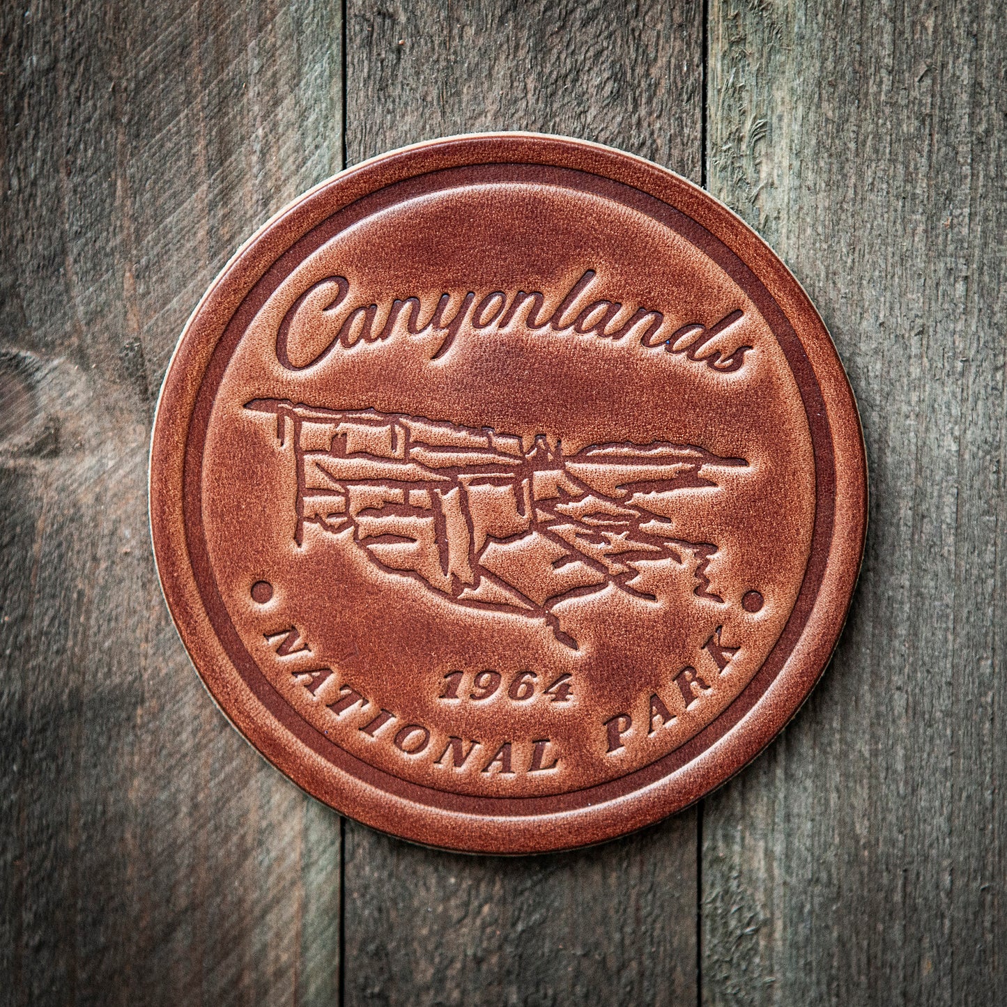 Canyonlands National Park Leather Coaster