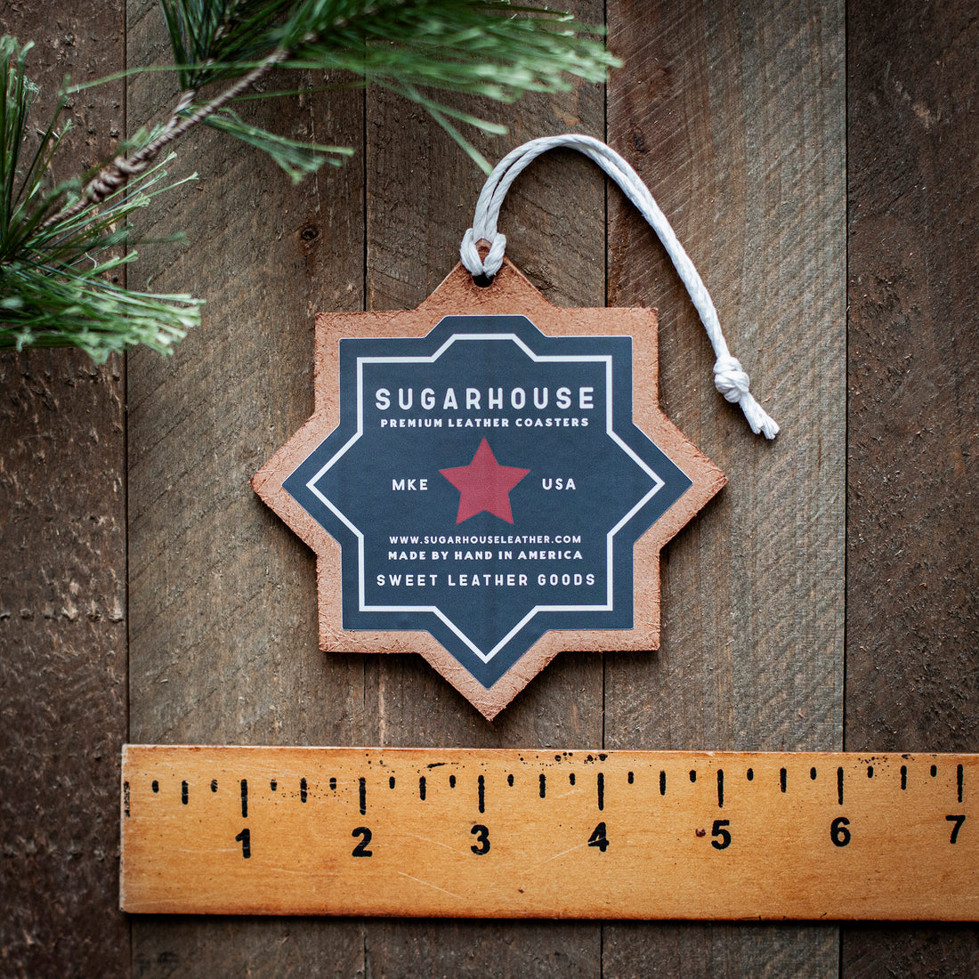 Sugarhouse Leather - It's all Good Leather Coaster