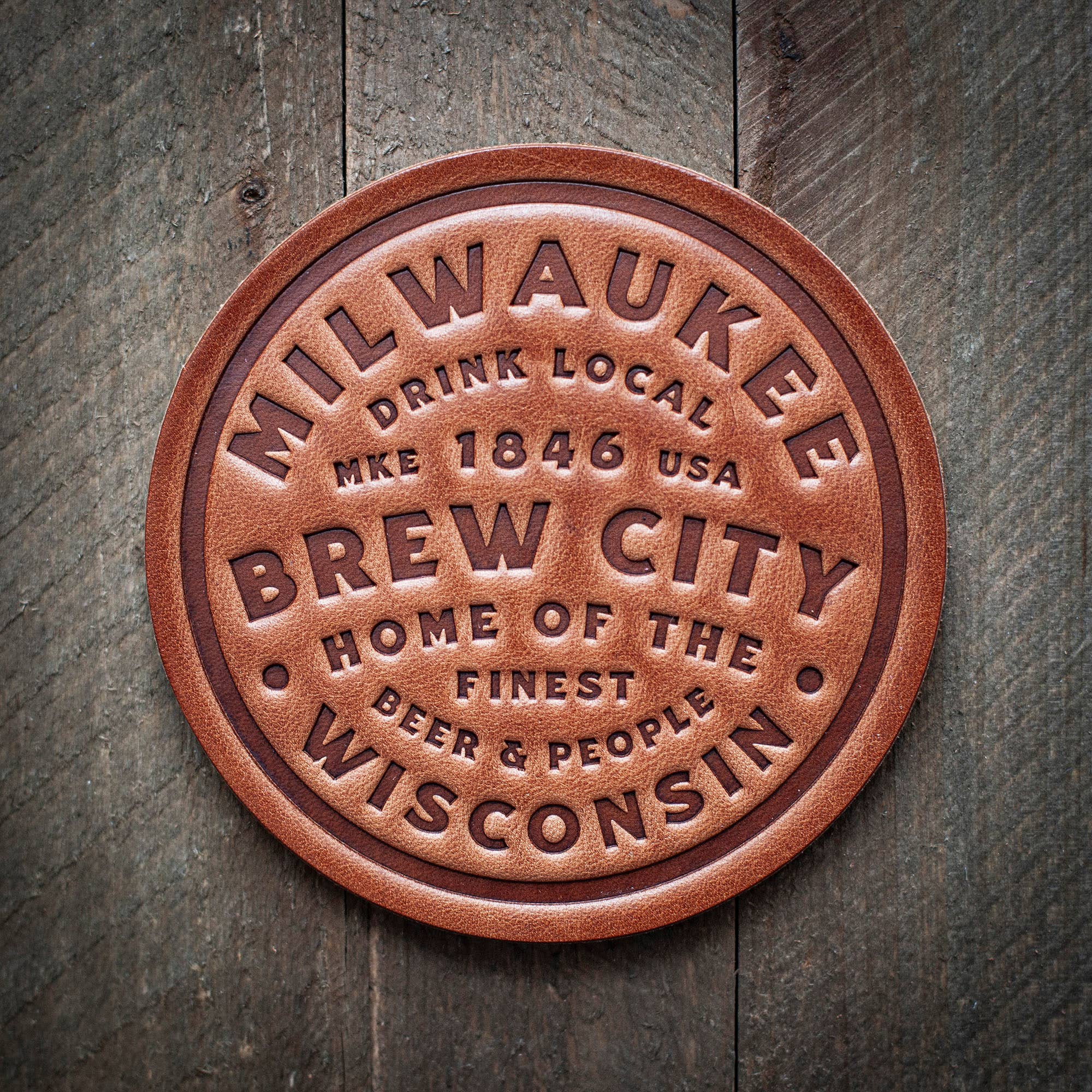 Milwaukee Leather Coaster