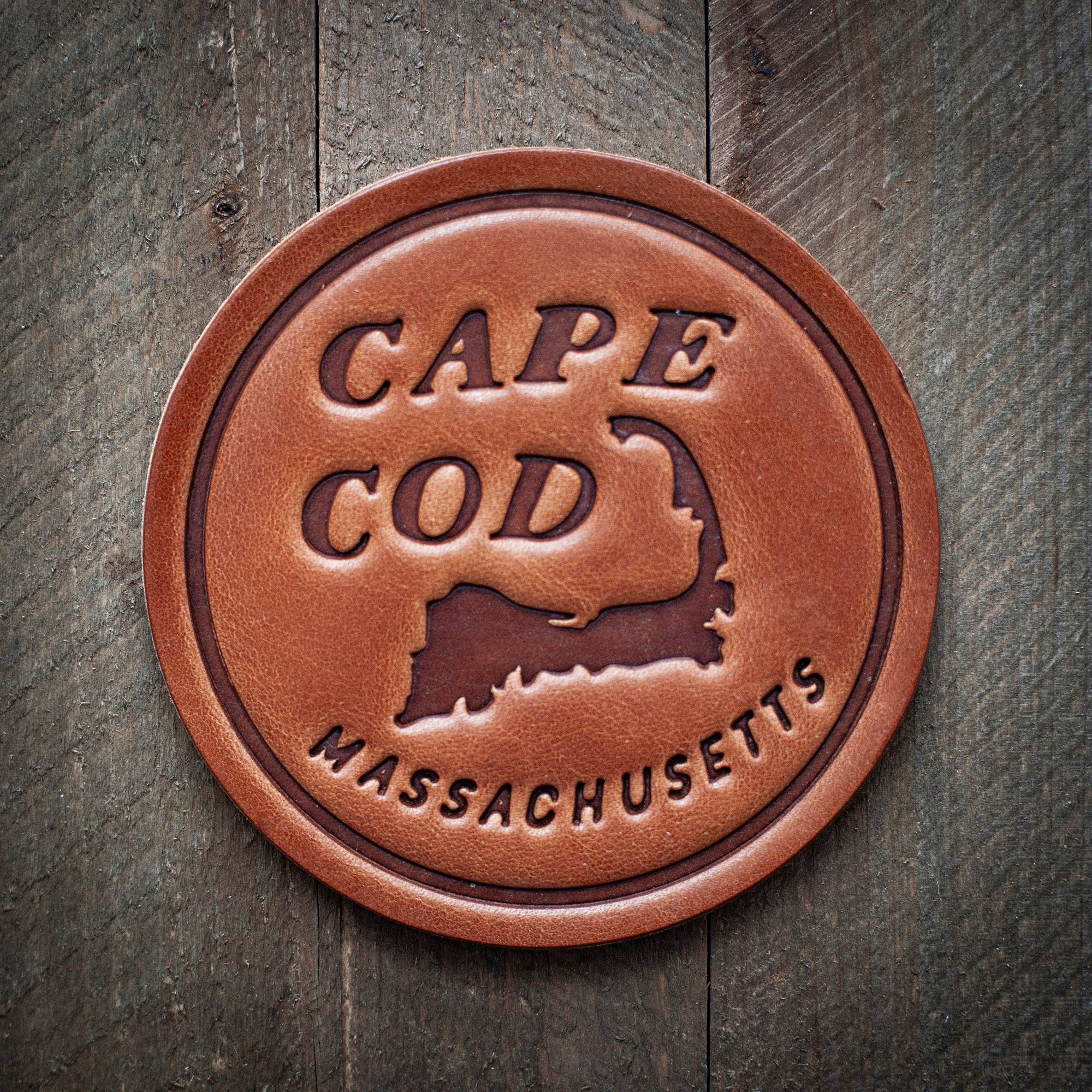 Cape Cod Leather Coaster