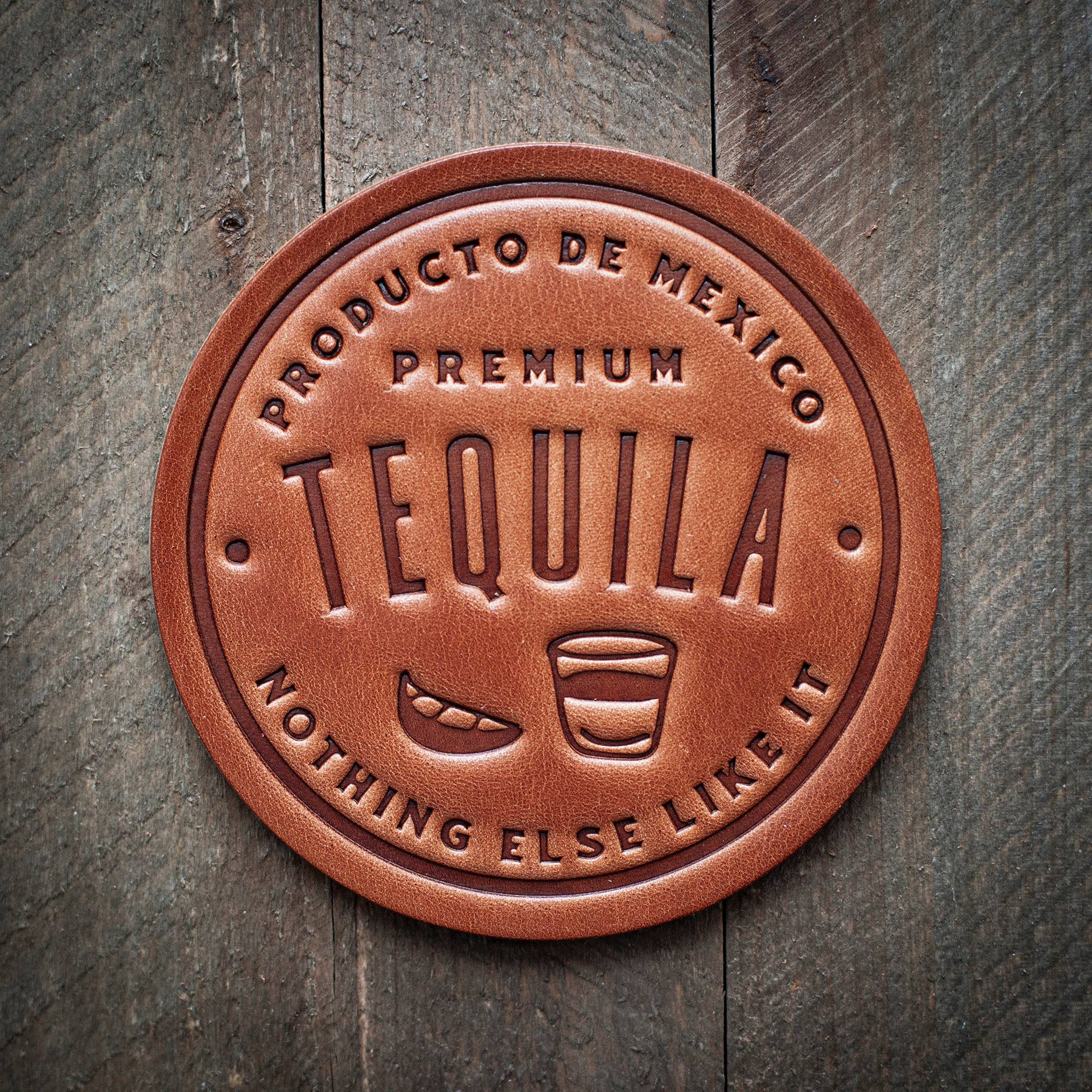 Tequila Leather Coaster