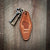 Wisconsin Silhouette Leather Keychain Motel Style