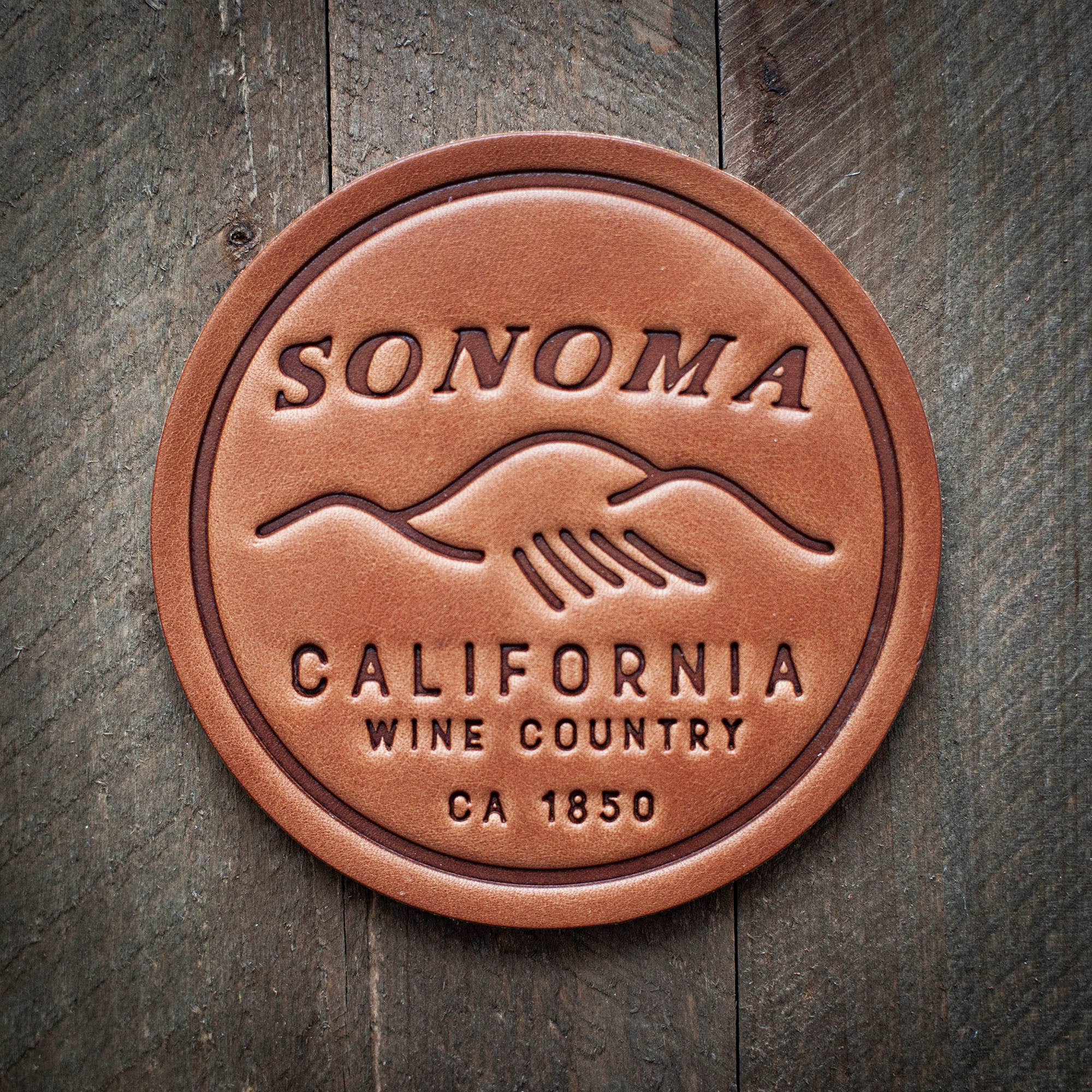 Sonoma California Leather Coaster