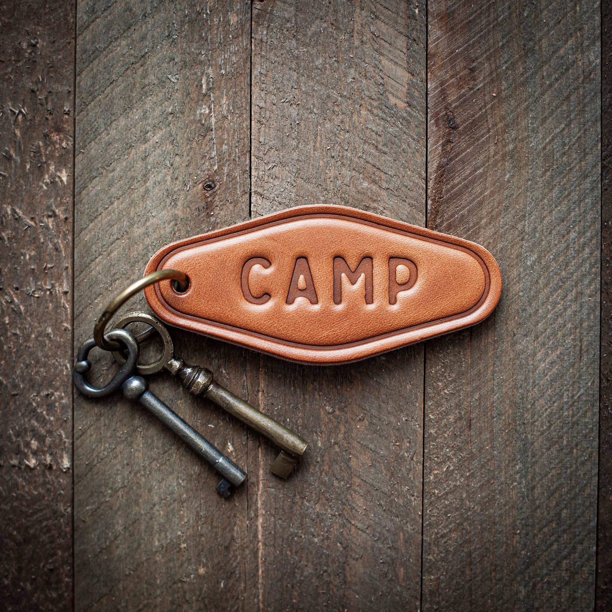 Camp Leather Keychain Motel Style